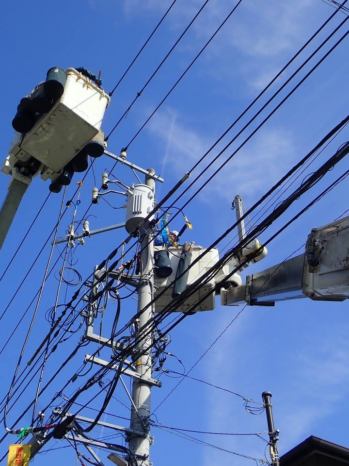 架空配電工事